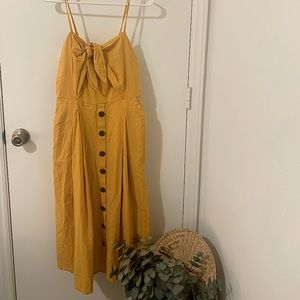 Mustard button down Dress